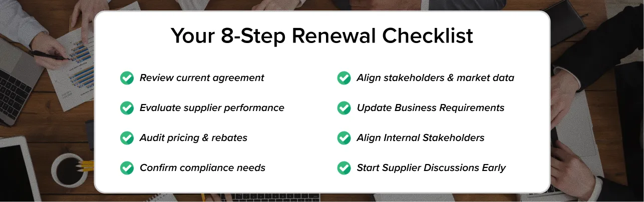 Eight-step contract renewal checklist